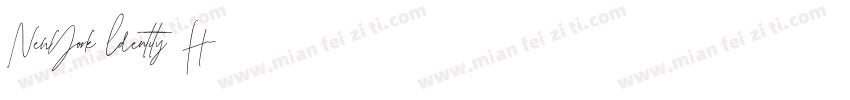 NewYork ldentity H字体转换